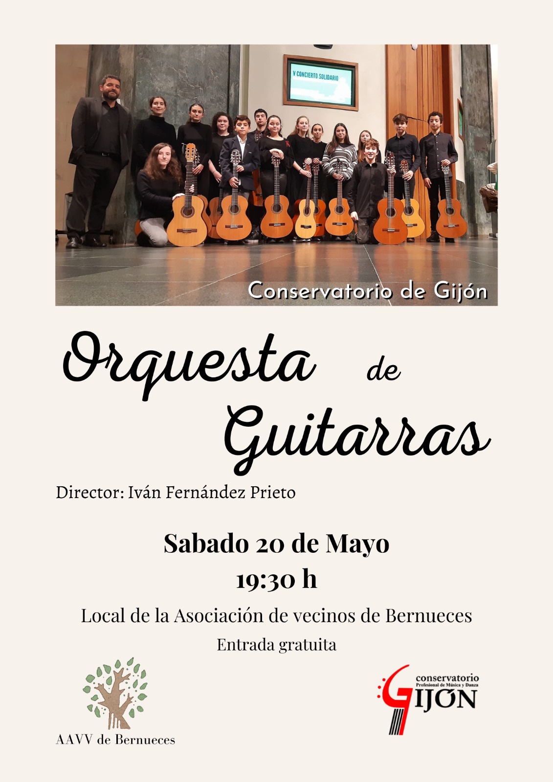 En este momento estás viendo Orquesta de Guitarras el día Sábado 20 de Mayo a las 19:30