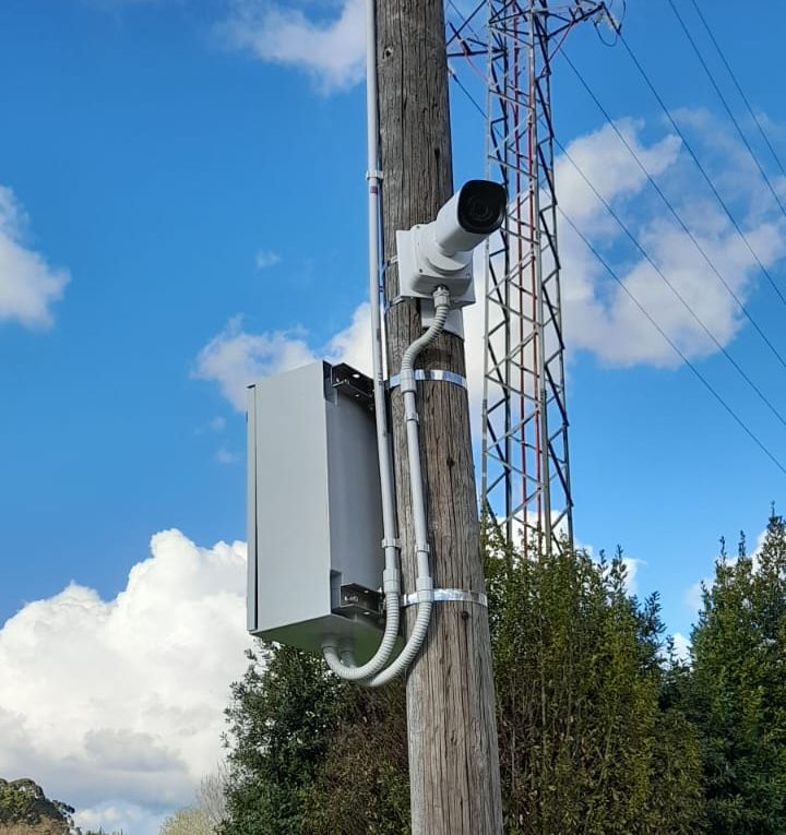 Primera cámara de videovigilancia instalada
