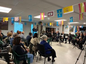 Conferencia durante el evento rememorando la época de Gijón en 1924