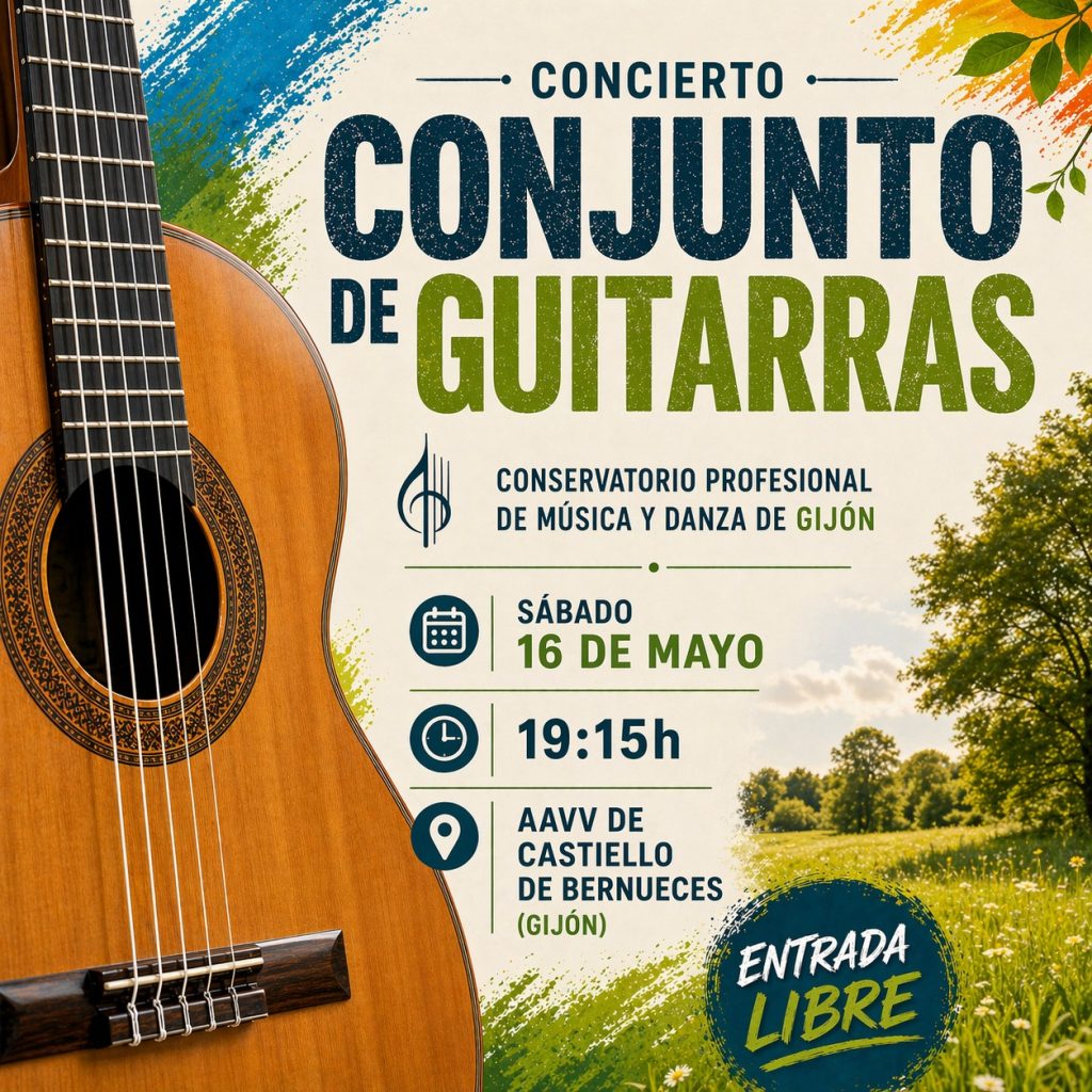 Concierto Conjunto de Guitarras de Conservatorio de Gijón